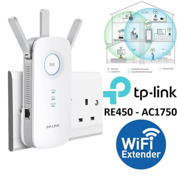 Répéteur Wi-Fi TP-LINK RE450 AC1750 - infinytech-reunion